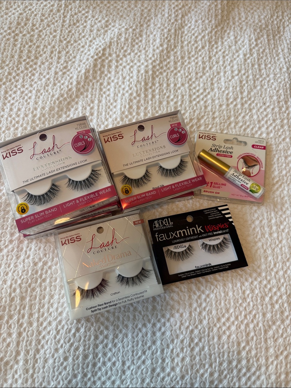 Kiss False Eyelash Set with Clear Adhesive